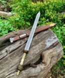 Hand-Engraved Runic Gladius Sword - Viking & Roman Collector Blade