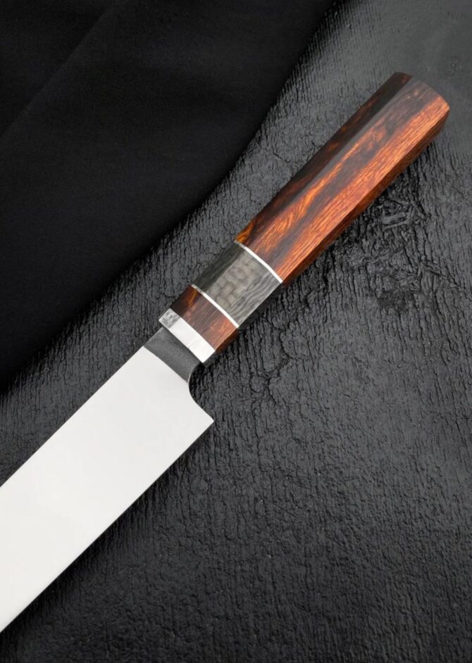 Professional D2 Steel Chef Knife 8-Inch Blade - Ultimate Edge Retention Kitchen Tool