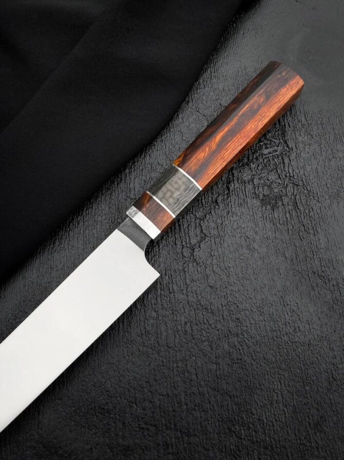 Professional D2 Steel Chef Knife 8-Inch Blade - Ultimate Edge Retention Kitchen Tool