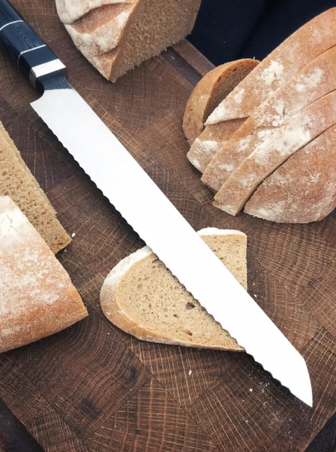 Hand-Forged D2 Steel Kiritsuke Slicer Knife - Ultimate Japanese-Style Edge Retention